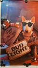 Spuds Mackenzie And The Party Animals Bud Light Beer Vintage Dog Guitar Poster