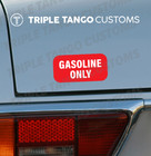 Gasoline Only Sticker Vinyl  5pcs  Fuel Warning Decal Gas Can Label