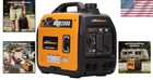 Super Quiet 3500w Gas-powered Inverter Generator - Ideal For Camping   Rv