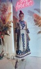 Embroidered Floral Tulle Dress Half Sleeve Boho Ukrainian Vyshyvanka Ethnic Gift