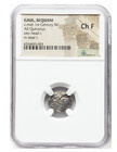 Ngc Certified Quinarius Silver Ancient Coin Celtic Gaul Boar Choice Fine 1 Bc