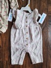 Lot Of 2 Bundle Newborn Carters Baby Girl Clothes Sleeper Outfit  Nb  Nwt