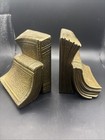 Vintage Brass Metal Cast Cascading Books Bookends