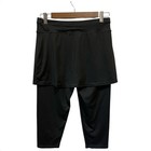 Sofibella Womens Bermuda Tennis Skirt With Capri Leggings And Pockets Black L