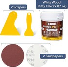 9 87 Oz Wood Filler Putty Repair Kit  White Wood Putty Filler Paintable Sandable