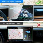 Car Screen Protector For 2025 2026 Vw Tiguan Accessories S Se Se R-line 12 9inch