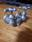 Vtg 1940s Standard Usa Tub Filler Faucet Spout Chrome Brass Antique Hot Cold 