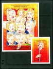 St Vincent Mnh Stamp Sheet Collection Beatles Elvis Stones Marilyn Monroe   More