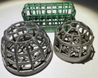 Vintage Metal Flower Frog  Assorted Lot  3     Dazey    Cage Floral Arrangers