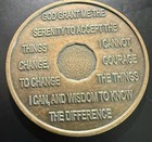 14 Year Alcoholics Anonymous Bronze Sobriety Recovery Chip Token Medallion Aa