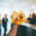 Handmade Mcfindout 3d Printed Mcdonald s-inspired Brass Knuckles Gag   Usa-made