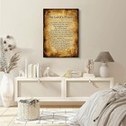 Vintage Style The Lords Prayer Poster Inspirational Christian Wall Art For Home 