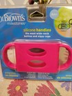 Dr  Brown s 100  Silicone Wide-neck Baby Bottle   Sippy Cup Handle  Pink - New