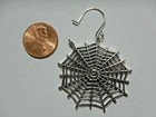 Spider Web Earrings For Pierced Ears Or Gauged Tunnels Halloween Gothic Punk M4