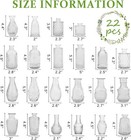 22 Pack Bud Vase In Bulk - Clear Flower Vases For Wedding Decorations glass Vase