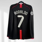 Manchester United 2007 08 Ronaldo  7 Away Black Long Sleeve All Size