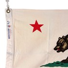 Vintage Cotton Flag Of California Republic Bear - 2 X 3   