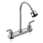 Rv Kitchen Faucet Non-metallic  Flexible Spout For Campers  Motorhomes  Chrome