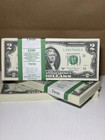         uncirculated Two Dollar  2 Bill Pack 100 Bank Notes Full Strap Lot-100 Bills
