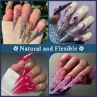Xxl Stiletto Nail Tips 120 Pcs Full Cover Pre Pre-buff Stiletto - Half Cover