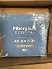 New Md Fiberglass Screen 48in X 25ft Silver Gray 4 Rolls Box Quantity