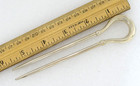 Vintage Pat Areias Sterling Silver 5 5  Horseshoe French Roll 925 Hair Pin