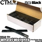 6 Boxes 1 Oz Grey   Black Balance Wheel Weights Stick-on Adhesive Tapes 54 Lbs