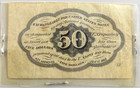 Civil War Era 50 Cent Postage Currency Bank Note First Issue 1862 Good Condition