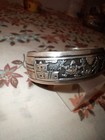 7  Storyteller  lm Sighed Navajo Sterling Silver Rainman Corn Field Cuff