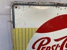Original Vintage Large 48    X 42    Pepsi Embossed Metal Sign