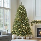 7 5ft Prelit Premium Artificial Classic Christmas Tree With 350 Warm White Light