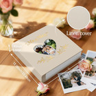 Wedding Photo Album 4x6 400 Pockets  Beige Linen Memory Book Gift