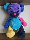 Handmade Retro Crochet Stuffed Teddy Bear Plush Stuffed Animal