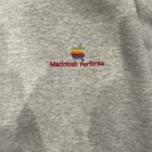 Vtg 90s Apple Computer Rainbow Spellout Logo Crewneck Sweater Sz Xl Hanes Rare