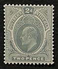 Travelstamps  1904-1909 Southern Nigeria Stamps Scott  23 Sg 35 Mint Mogh