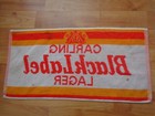 Vintage Carling Black Label Lager Pub Bar Towel Beer Mat Breweriana
