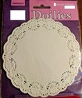 Amscan Assorted Lot 32  8 Each  5  6  8  10  White Round Paper Doilies Daisies  