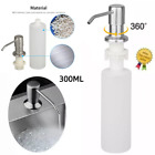 300ml Stainless Steel Soap Dispenser Kitchen Sink Hands Bath Liquid Pump Bottle