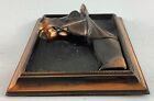 Vintage Metal Copper Brass Horse Wall Art Decor Plaque Picture Frame