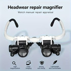 High Magnification Led Magnifying Glass 8x  15x  23x  Dual Head Precision - New