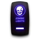 Zombie Lights - Laser Etched Toggle Switch 20a 12v - Blue