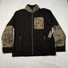Roark Jacket Mens Xl Black Camo Landfall Fleece Full Zip Adventure Hiking