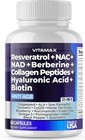 Anti Age - Resveratrol Nad  Berberine Hyaluronic Acid - 60 Ct   pack Of 1 