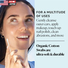 - Organic Cotton Swabs  500 Ct  - Ultra Soft Tips - Strong   Durable - Hypoaller