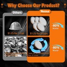 Aluminum Foil Lids For Reusable Nespresso Vertuo Pods  100 Pcs 100  Sliver