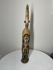Large Papua New Guinea Sepik River Totem Figure     Hand-carved Wood Sculpture Wit
