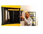 27 Gal  Tough Storage Tote In Black And Red- Free Shipping Usa