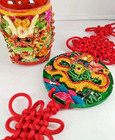 Vtg Asian Feng Shui Dragon 3d Pencil Pen Holder   3d Wall Hanging B2