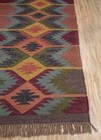 Natural Handwoven Wool Jute Rug Handmade Vintage Navajo Rug Tribal Kilim Rug