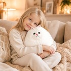 Winsterch 10-inch White Cat Plush Toy  Soft Fluffy Stuffed 10 Inches 
